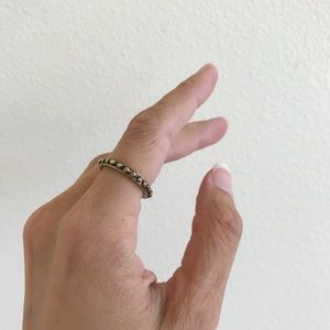 Minimalist brass ring from independent designer